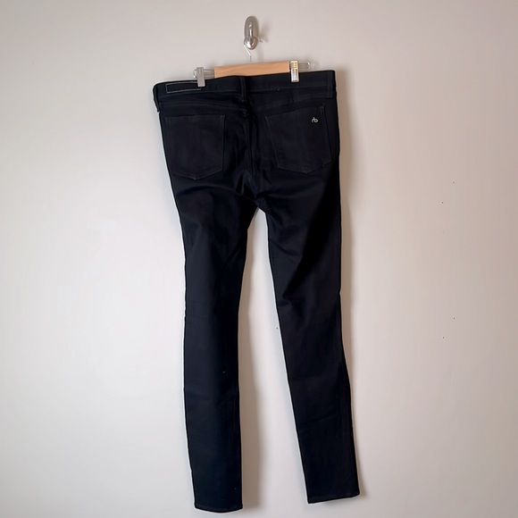 rag & bone skinny jeans in deep indigo stretchy denim - Picture 4 of 4